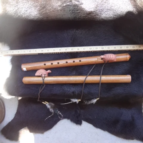 Cedar Flute with Turtle