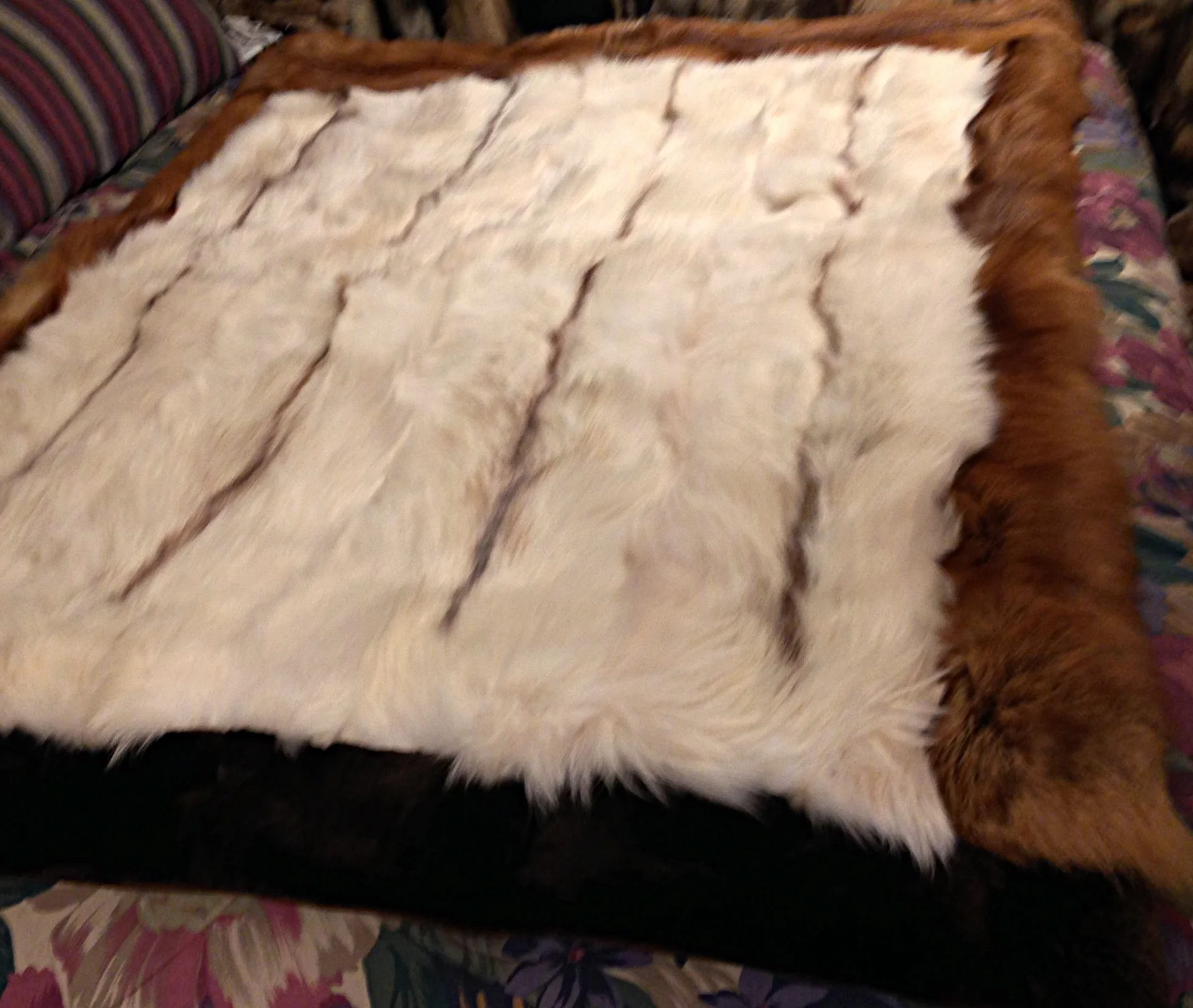 Red Marble fox blanket