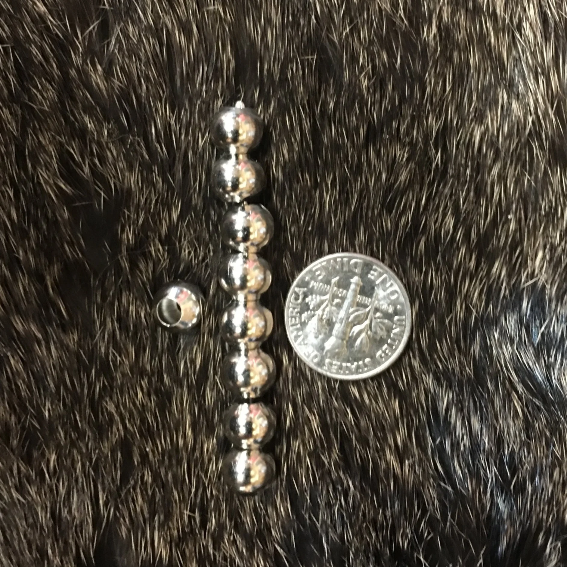 8MM silver beads 