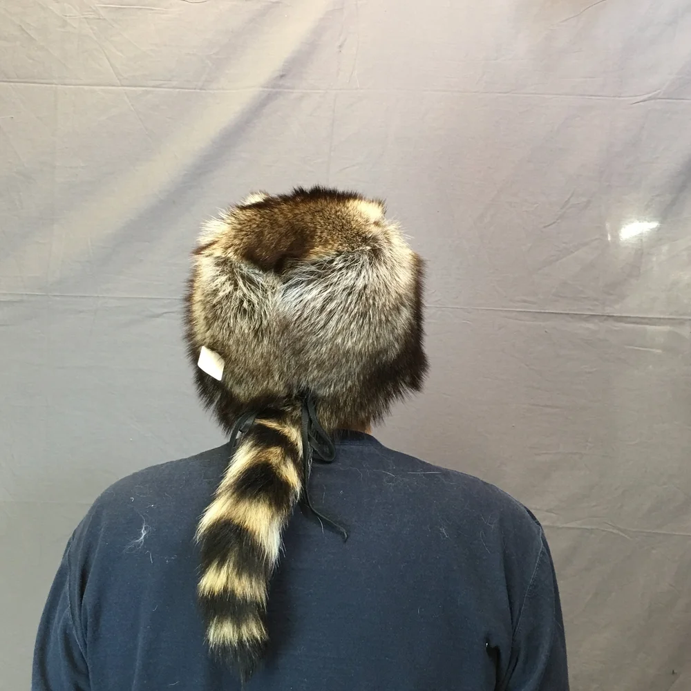 Faux Raccoon Tail Hat