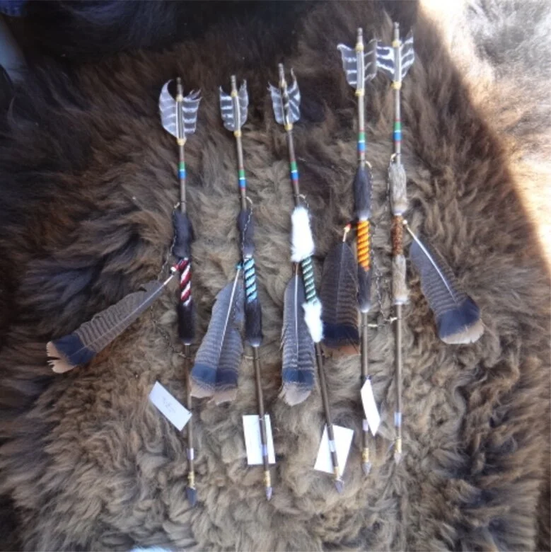 Beaded Arrows with Fur
