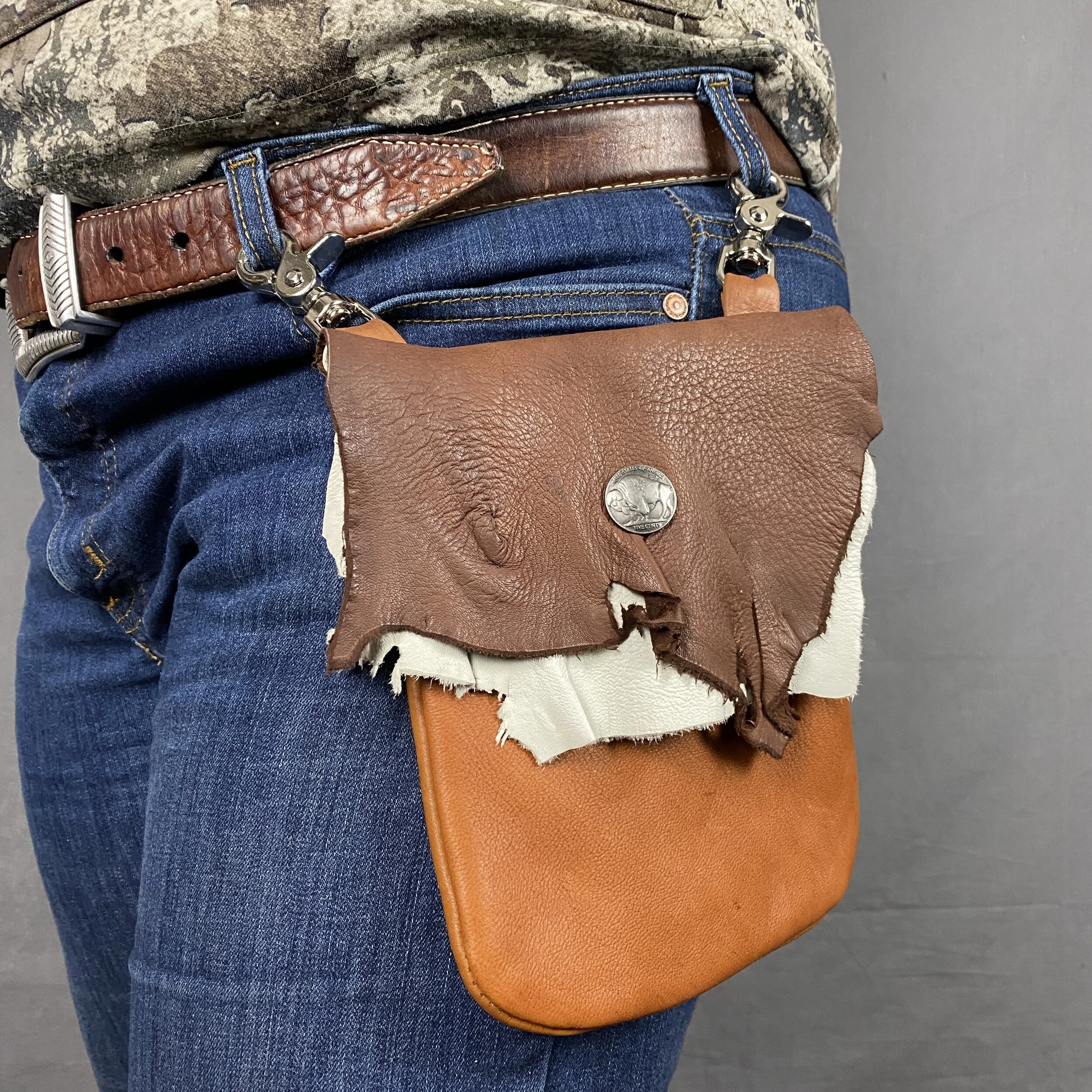 Leather Hip Bag-No Fringe