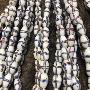 Antique French Cross Trade Beads — Claw, Antler Hide