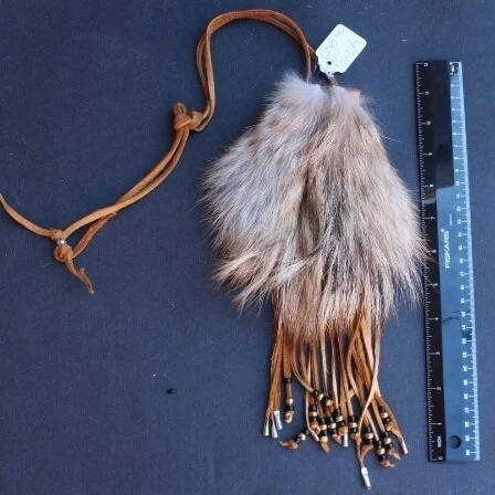 coyote fur pouch