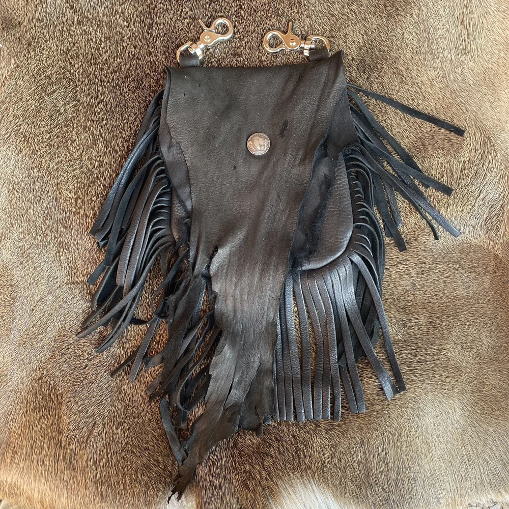 Leather Hip Bag-Fringe — Claw, Antler & Hide Co.