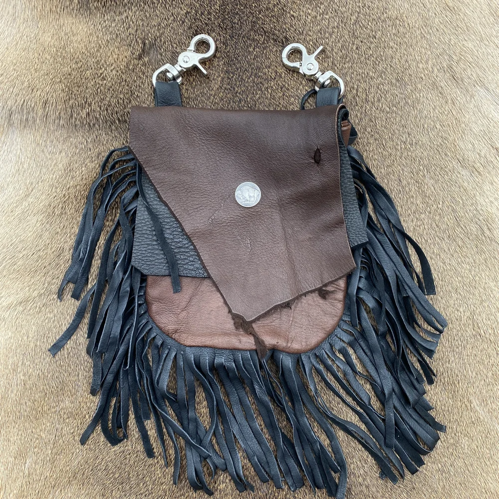 Leather Hip Bag-Fringe — Claw, Antler & Hide Co.