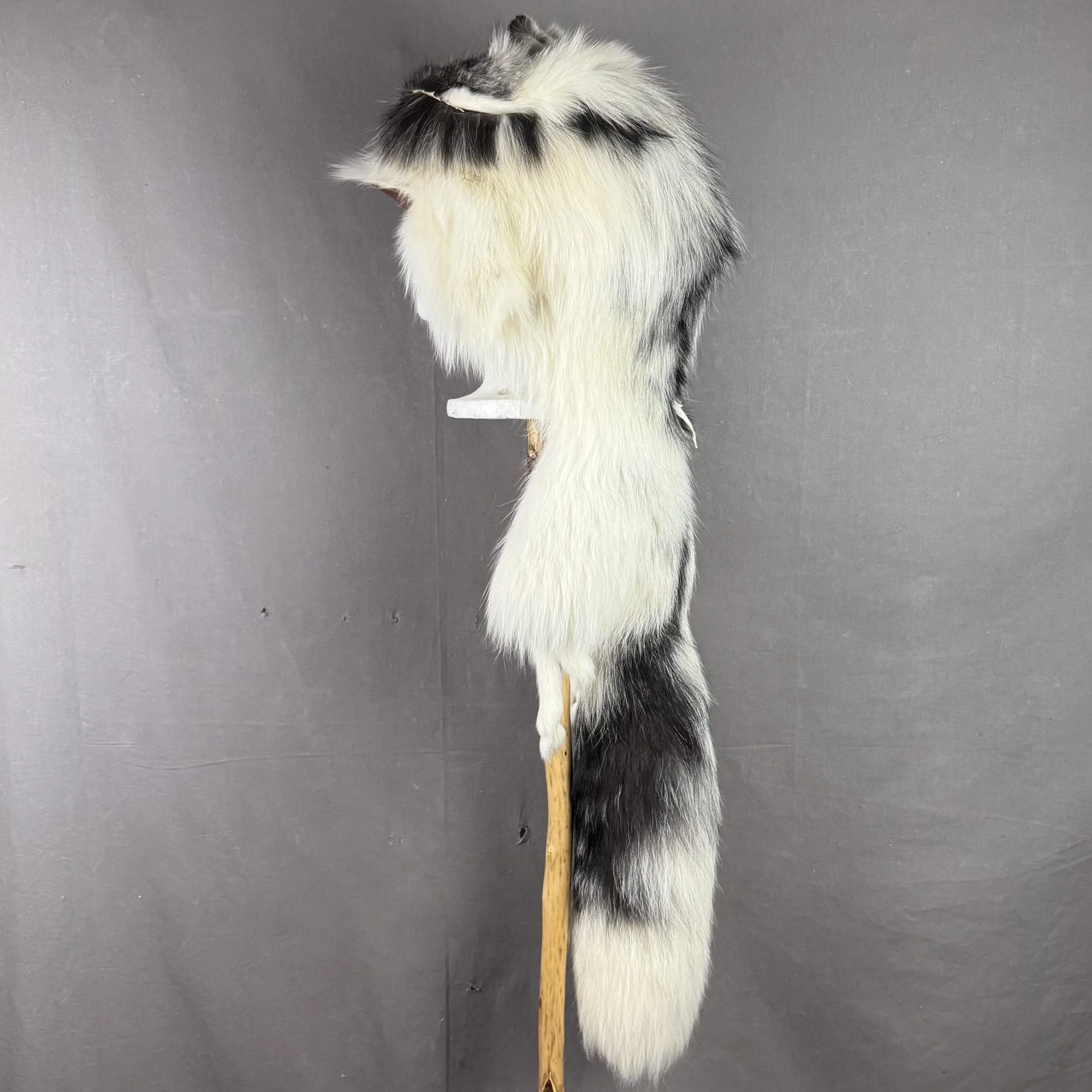 Marble Fox Mountain Man Hat with Realistic Features
