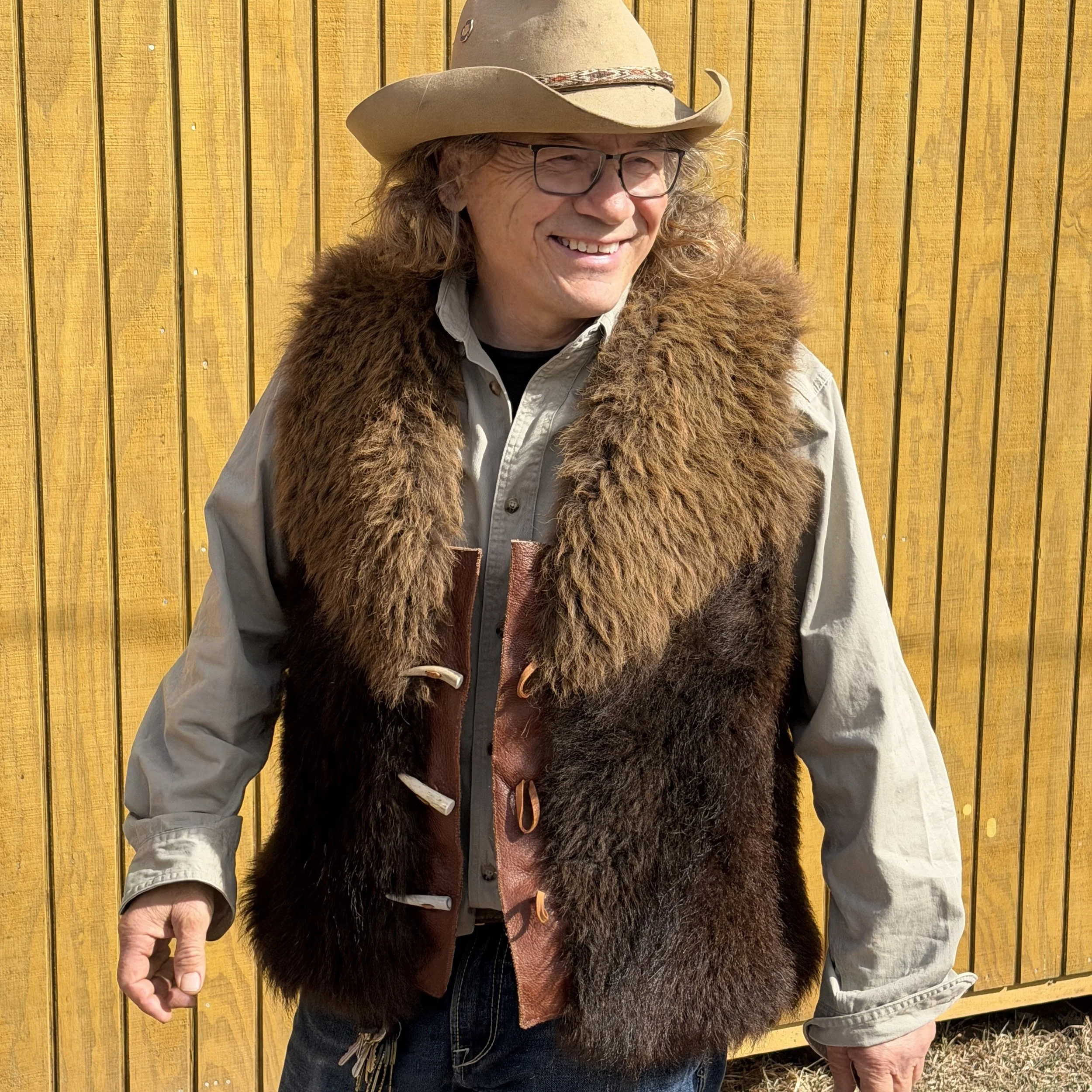 Bison Hide Vest