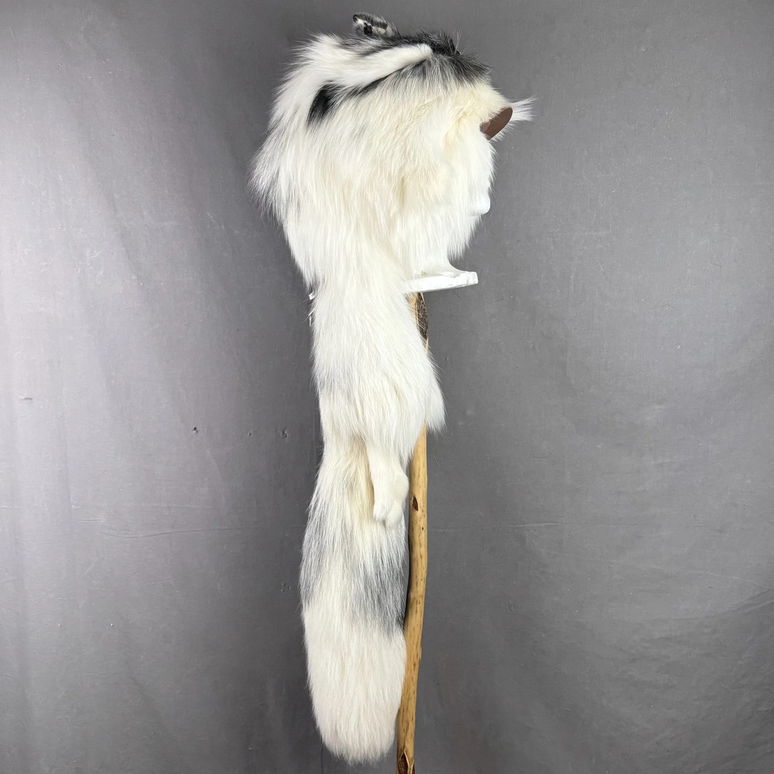 Marble Fox Mountain Man Hat with Realistic Features
