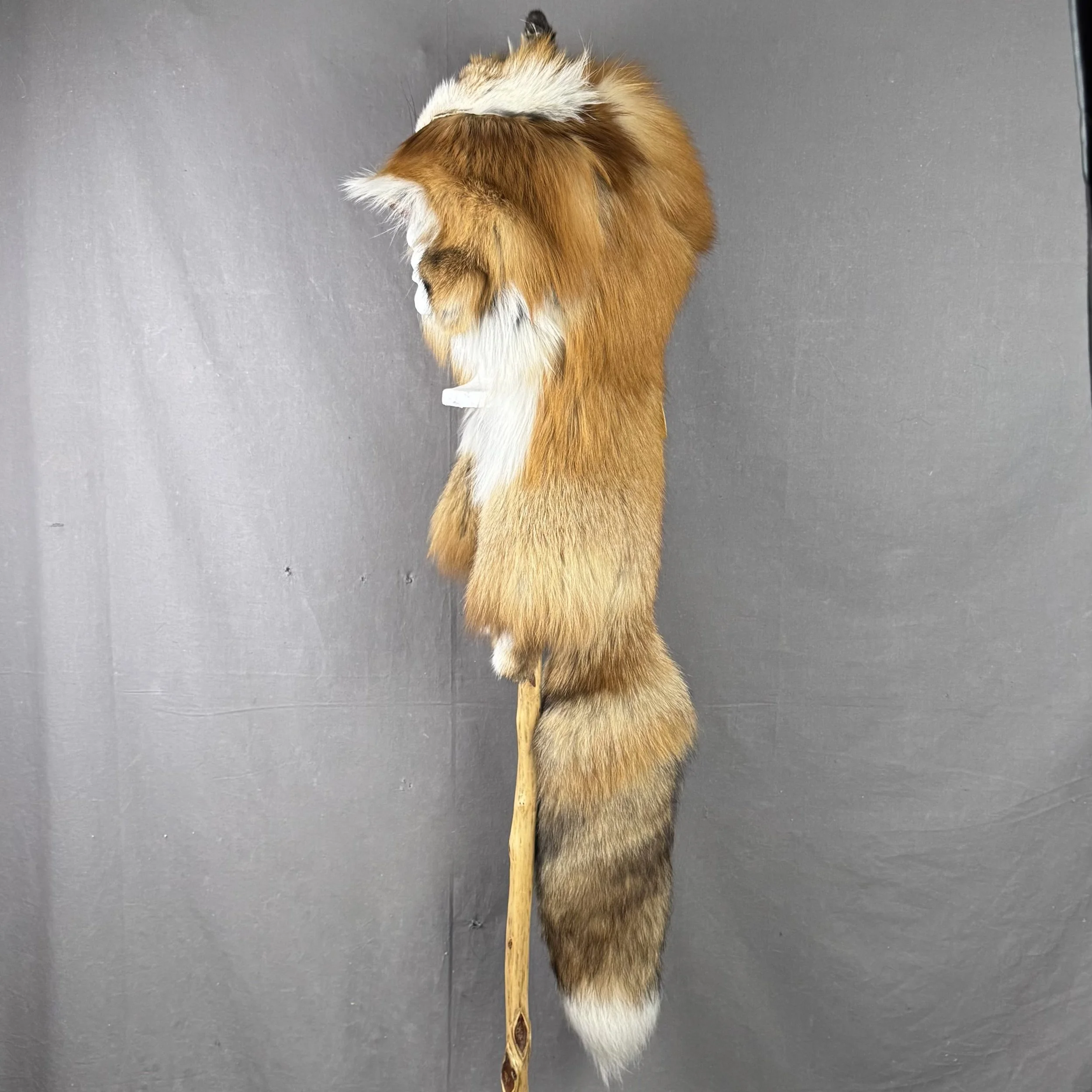 Red Fox Mountain Man Hat with bill and face