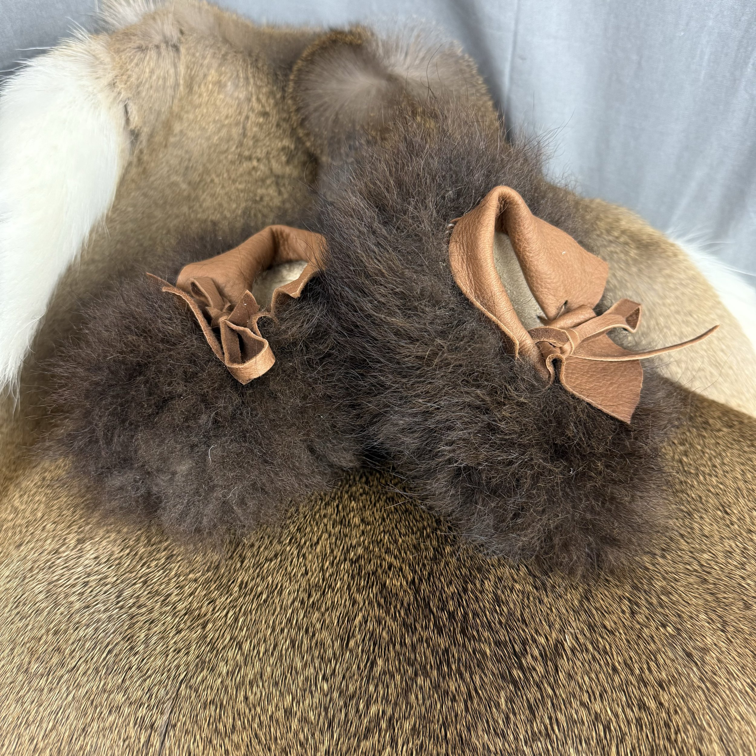 Buffalo Hide Baby Moccasins