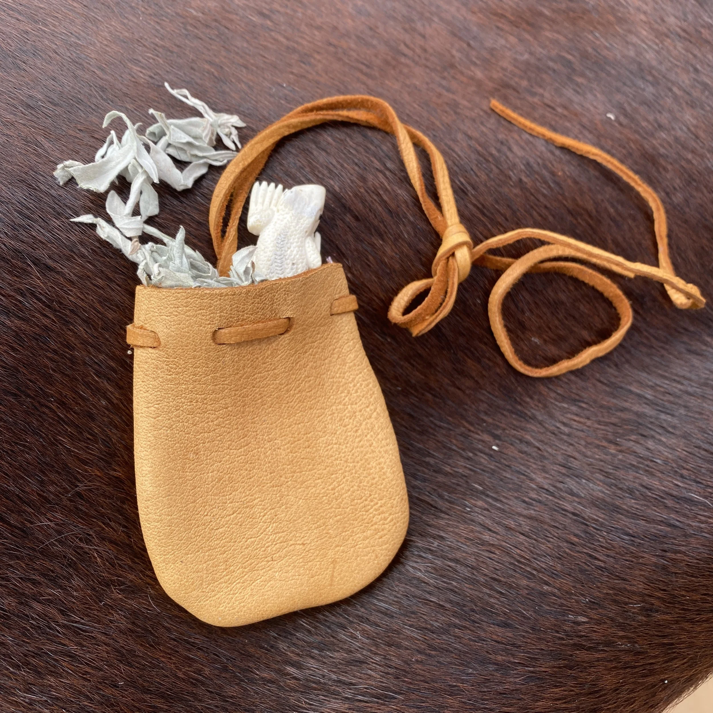 Deer Leather Medicine Pouch (Small)