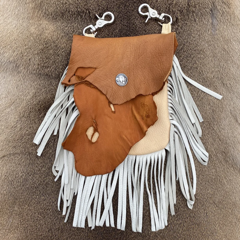 Leather Hip Bag-Fringe — Claw, Antler & Hide Co.