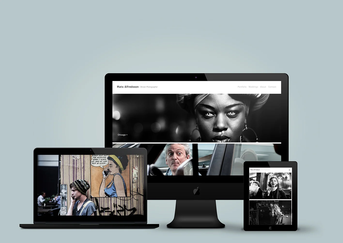 Website for Mats Alfredsson Street Photography – Boras, Sweden