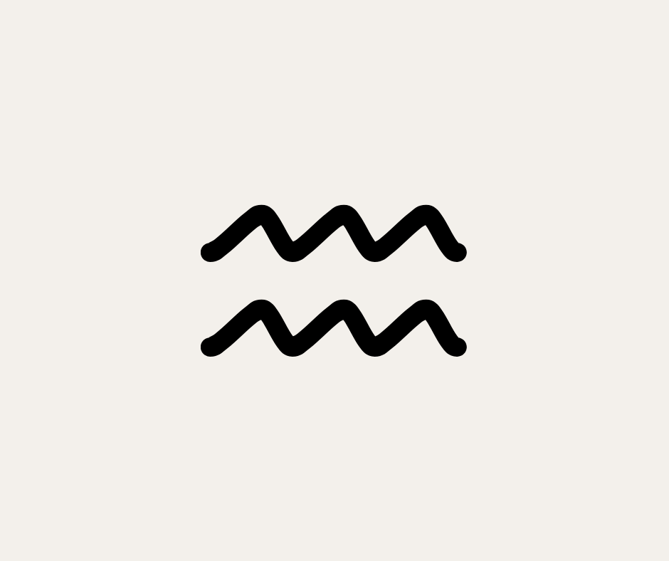 Stylized black waves on a light background.