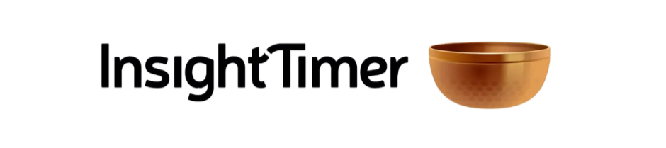 The logo of Insight Timer, a meditation app, featuring the words 'insight Timer' with a brown singing bowl on the right.