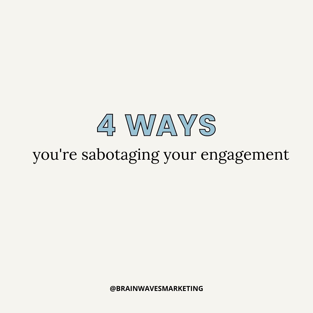 I don&rsquo;t know who needs to hear this but, you&rsquo;re self-sabotaging your engagement.

Real Estate is about building RELATIONSHIPS. Social media is about building RELATIONSHIPS.

How can you build genuine relationships If you&rsquo;re not acce