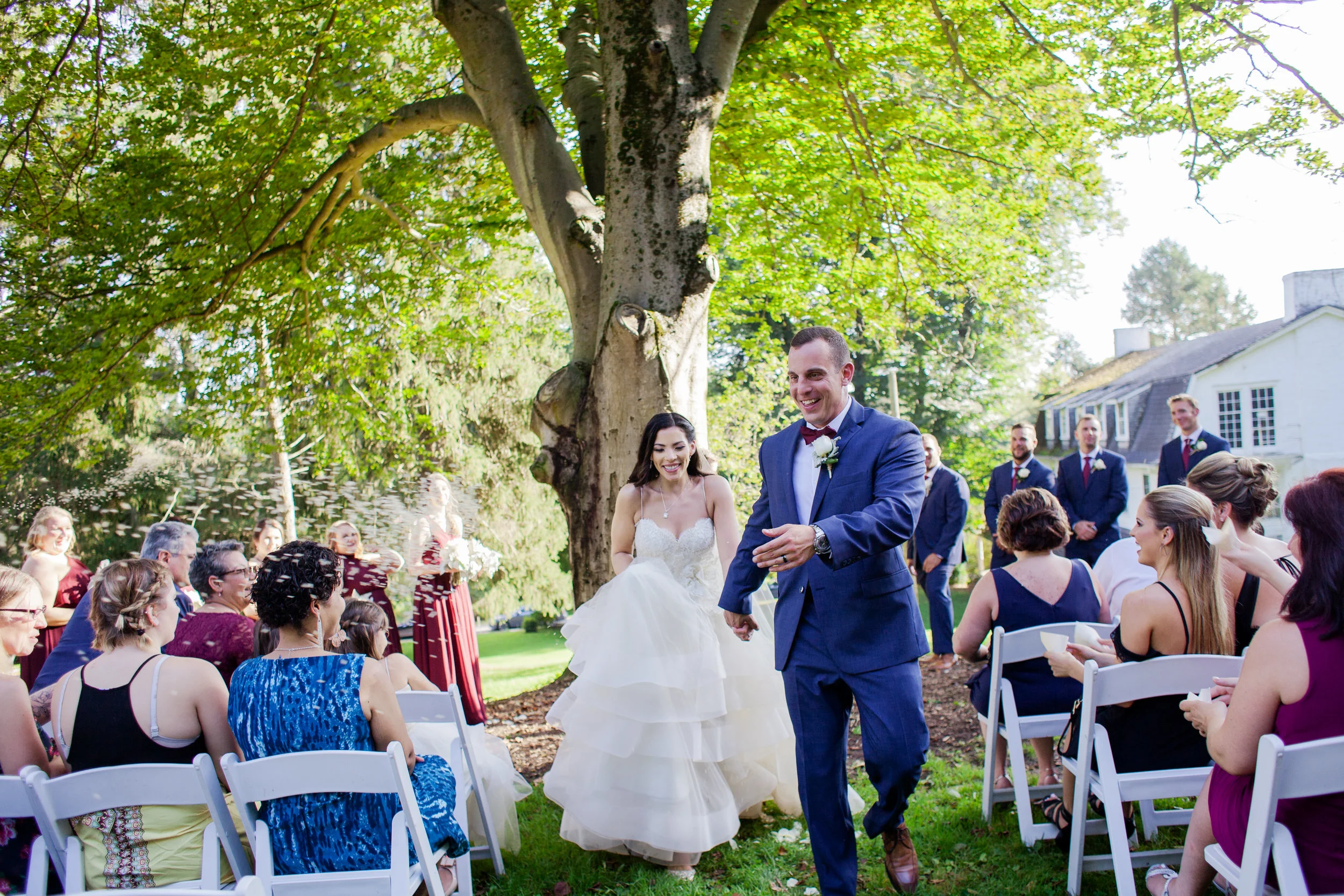 Ashley and Vince at the Washington at Historic Yellow Springs
