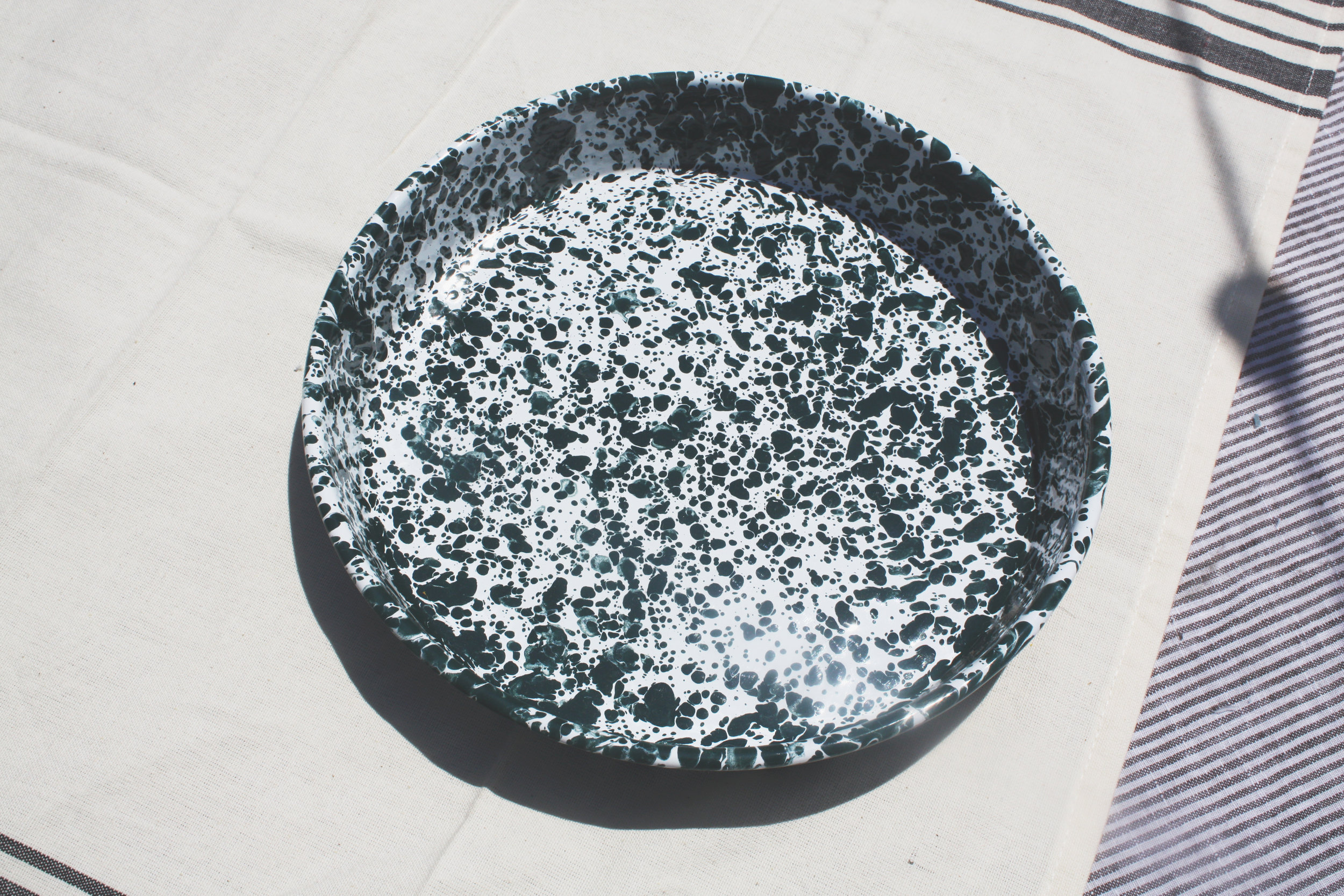 Speckled Enamelware Pie Pan