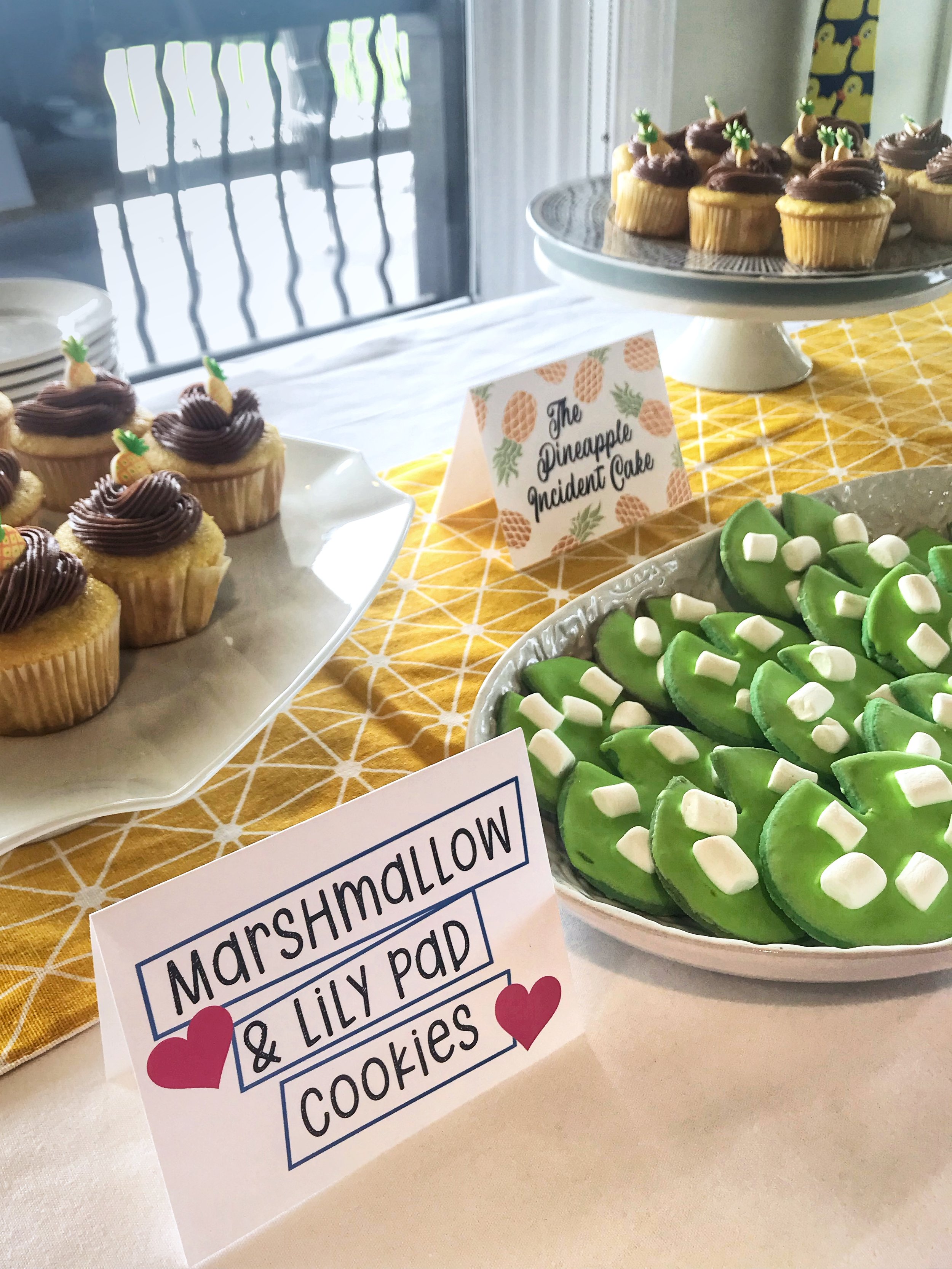 Marshmallow & Lily Pad cookies