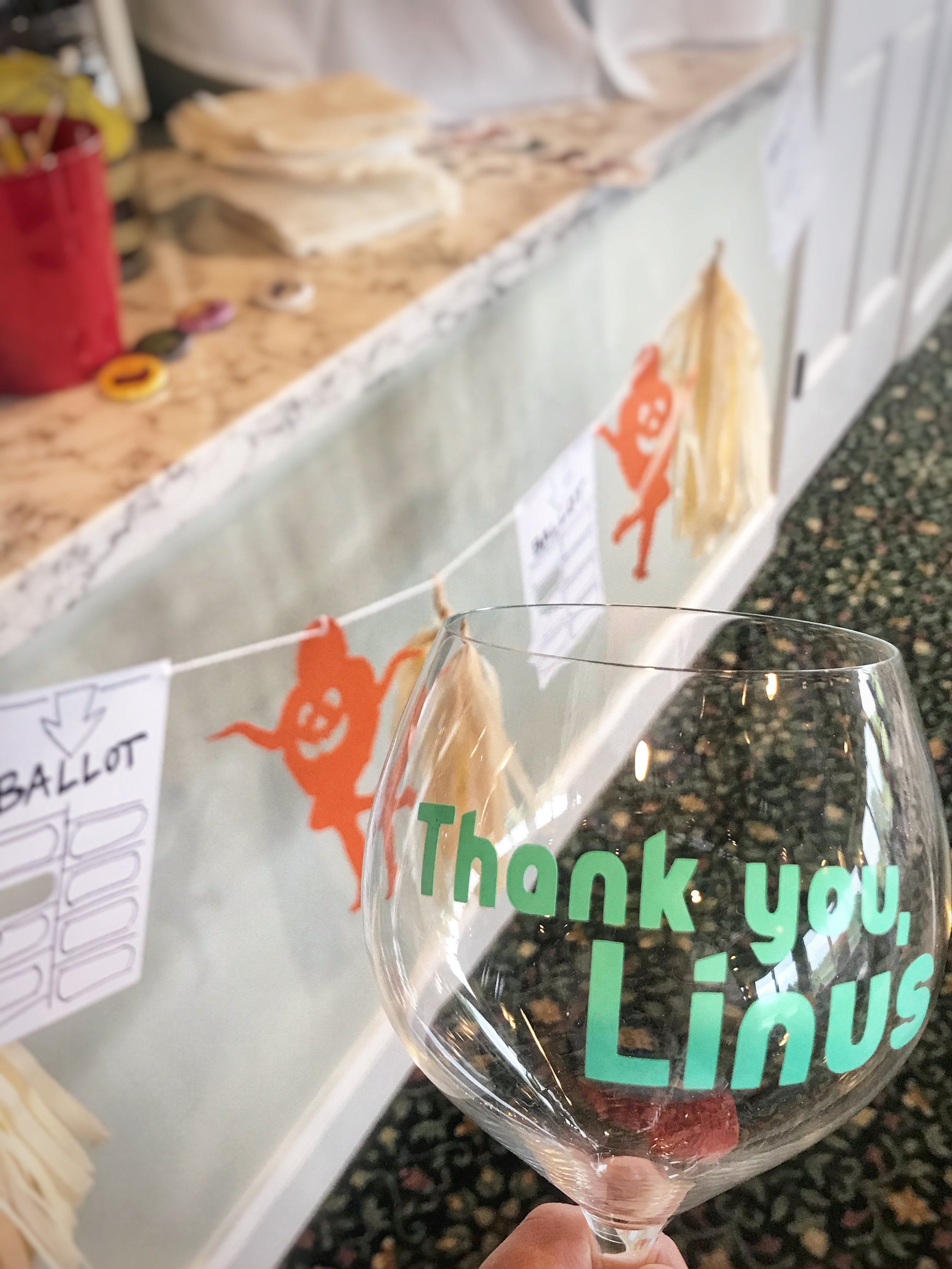 Thank you, Linus wine glass