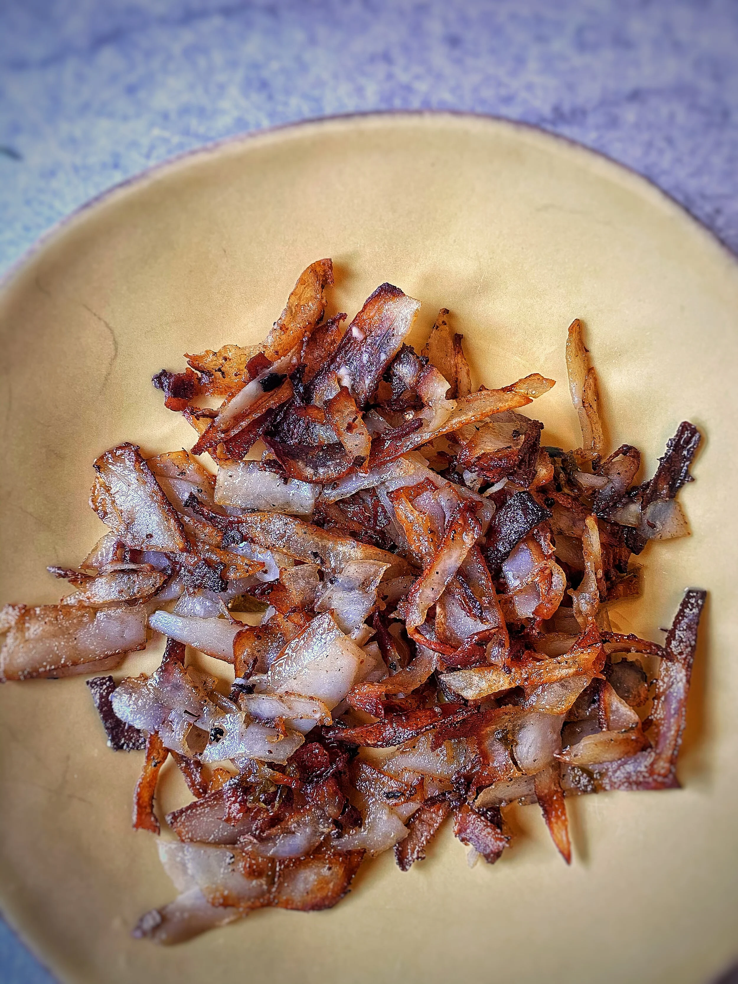 Fry up the trimmed edges! They taste just as delicious.