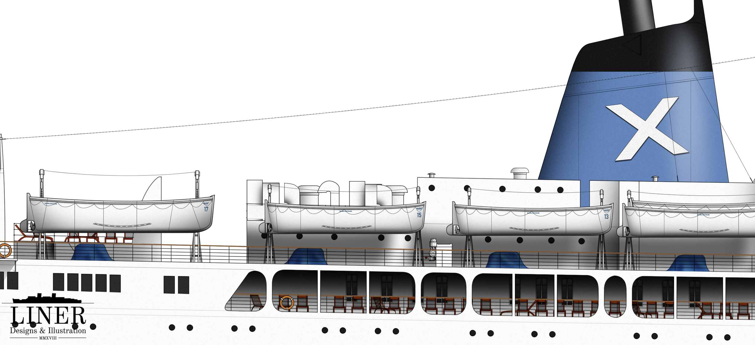 Ellinis’ lifeboats were often used to ferry people ashore during cruises - this could be uncomfortable for passengers as they lacked roofs.