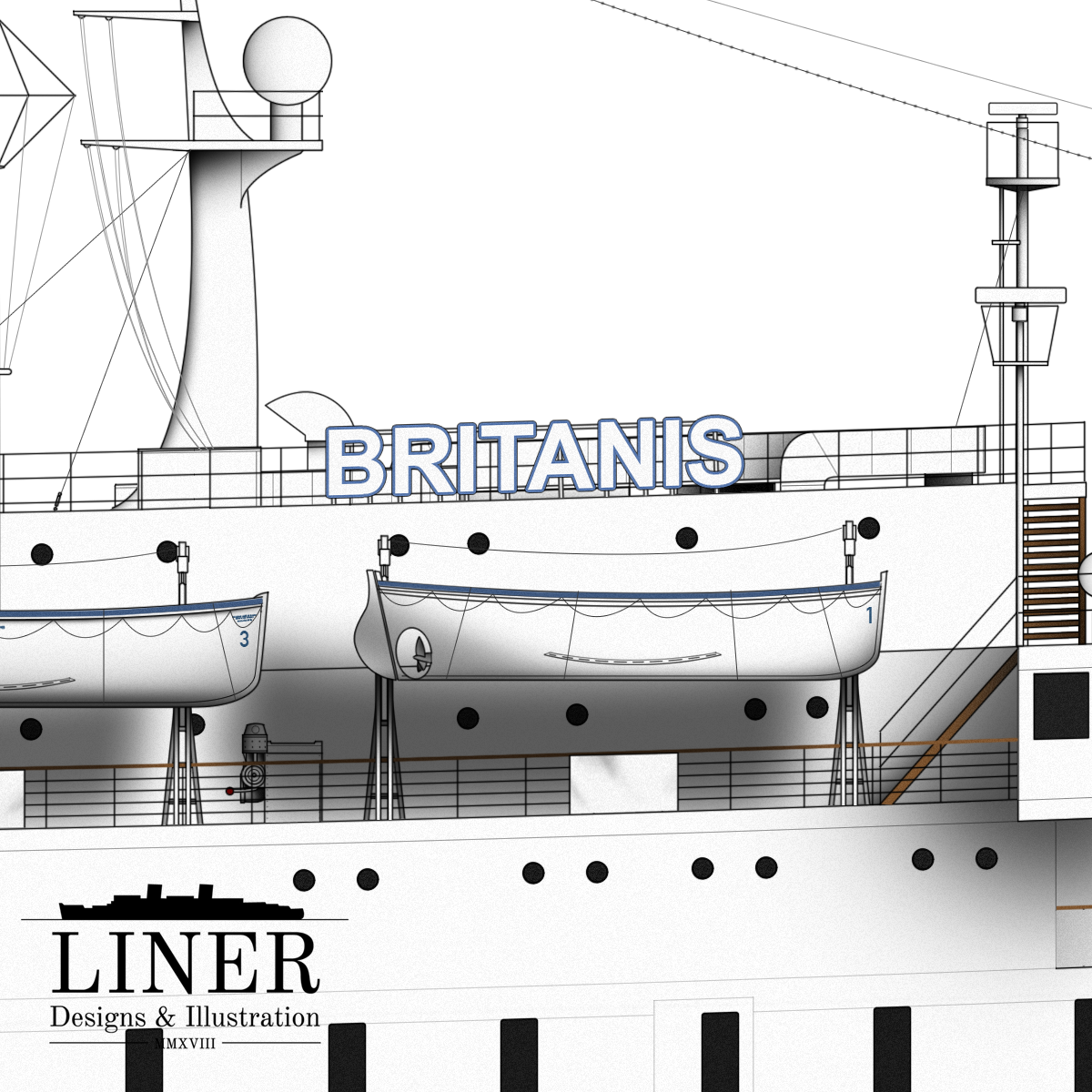Britanis boasted a radar suite compliant with modern regulations - despite having been launched back in 1931!