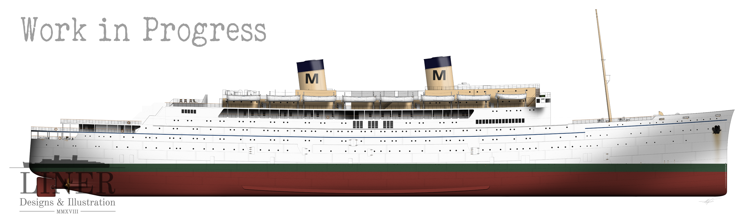 Lurline - aren’t the Matson Line colours handsome?