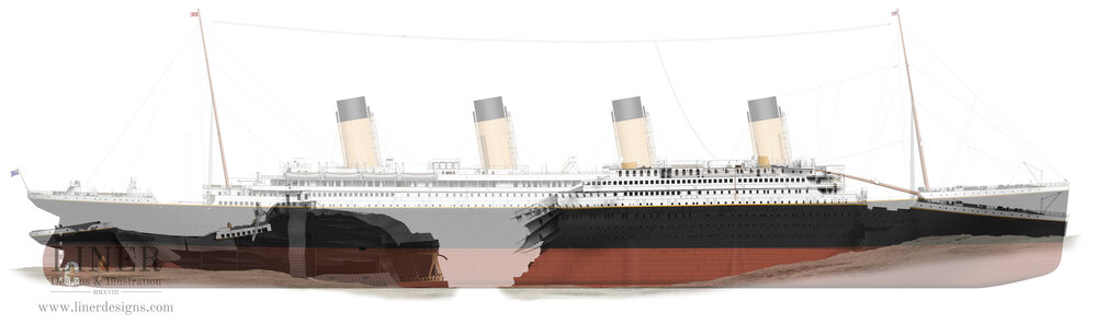 Titanic Wreck — Oceanliner Designs & Illustration