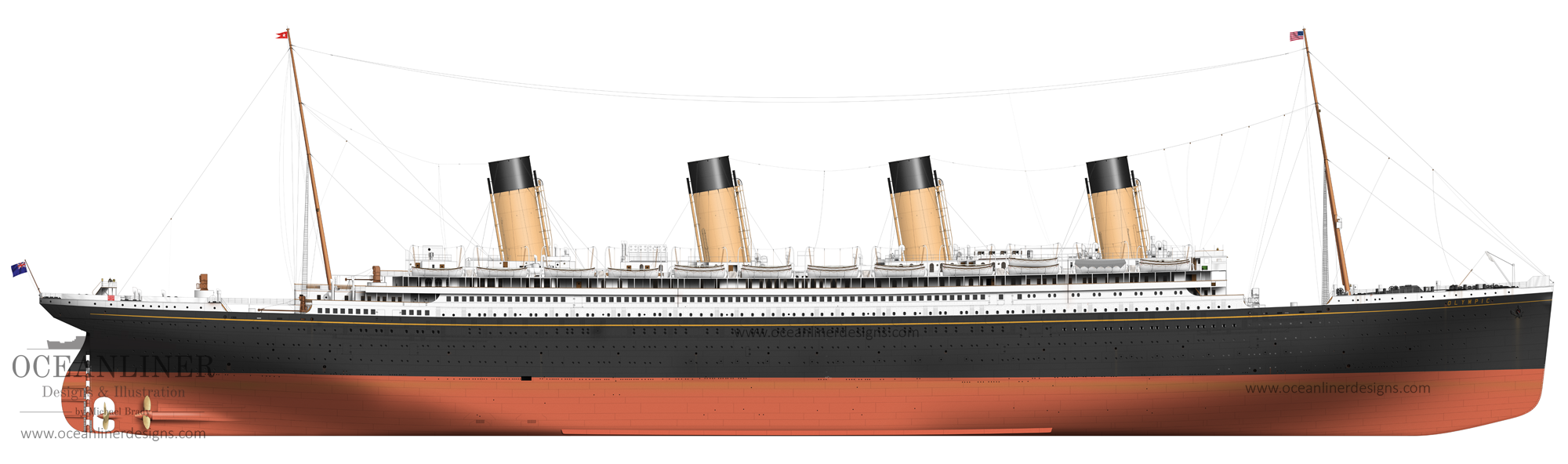 RMS Olympic  Atlantic Liners