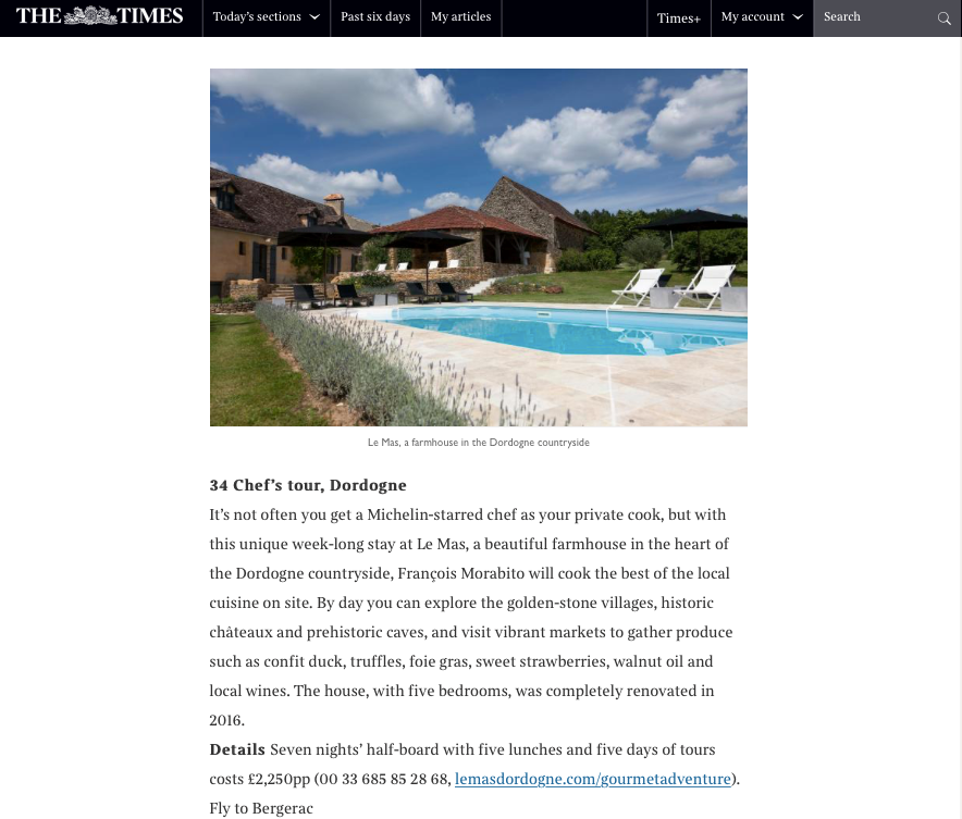 My French Voyage in the Times