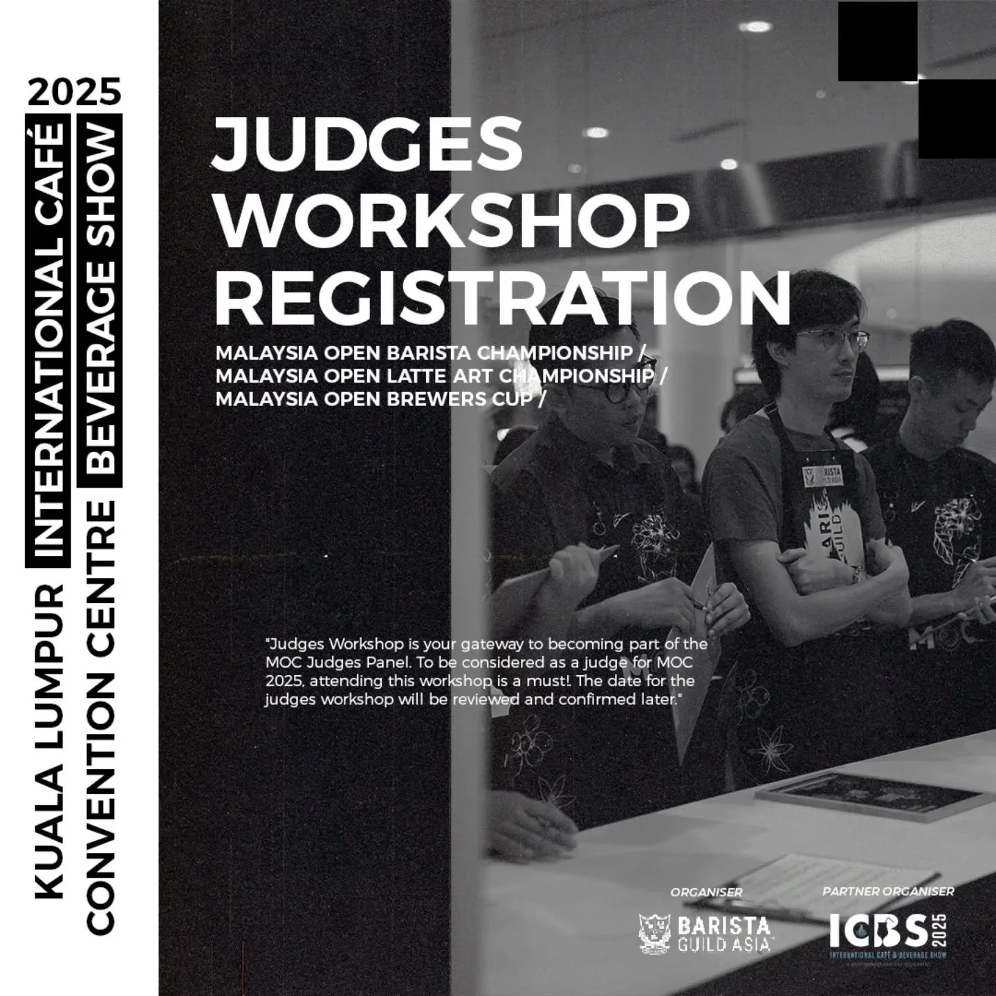 🌟 Calling All Coffee Enthusiasts! 🌟
The Malaysia Open Championship 2025 is back, and we're gearing up for an exciting season of competition, learning, and coffee excellence!
This year, the Judges Workshop is your gateway to becoming part of the M