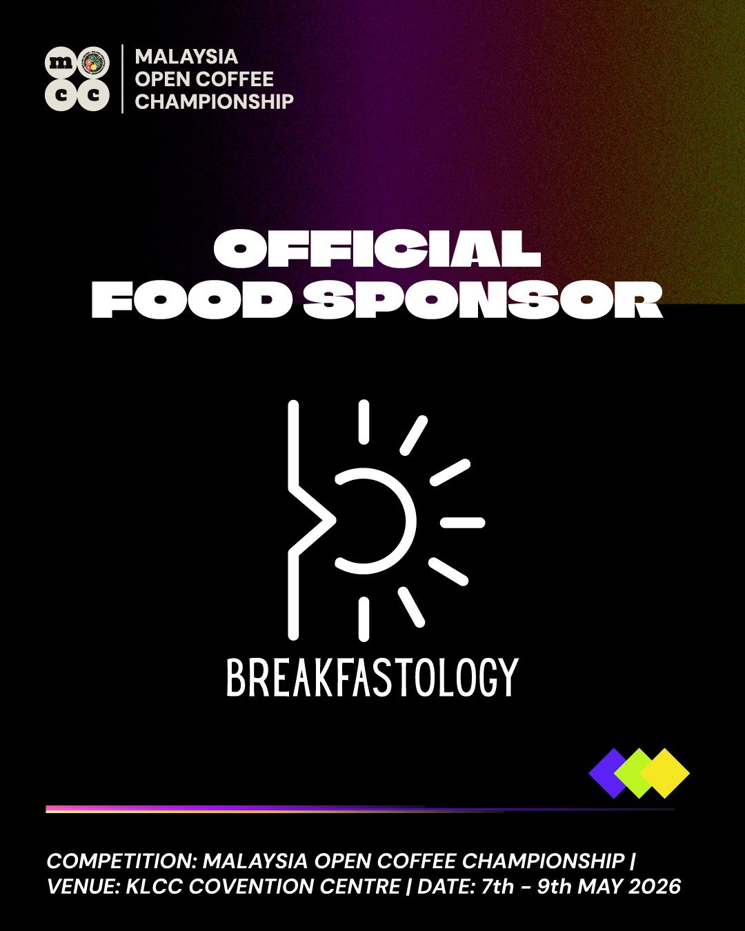 Great coffee deserves great food &mdash; and we&rsquo;ve got the perfect pairing ☕️✨

We&rsquo;re proud to welcome @my.breakfastology  as the Official Food Sponsor of the Malaysia Open Championship 2026 🍳

From fueling our baristas and judges to kee