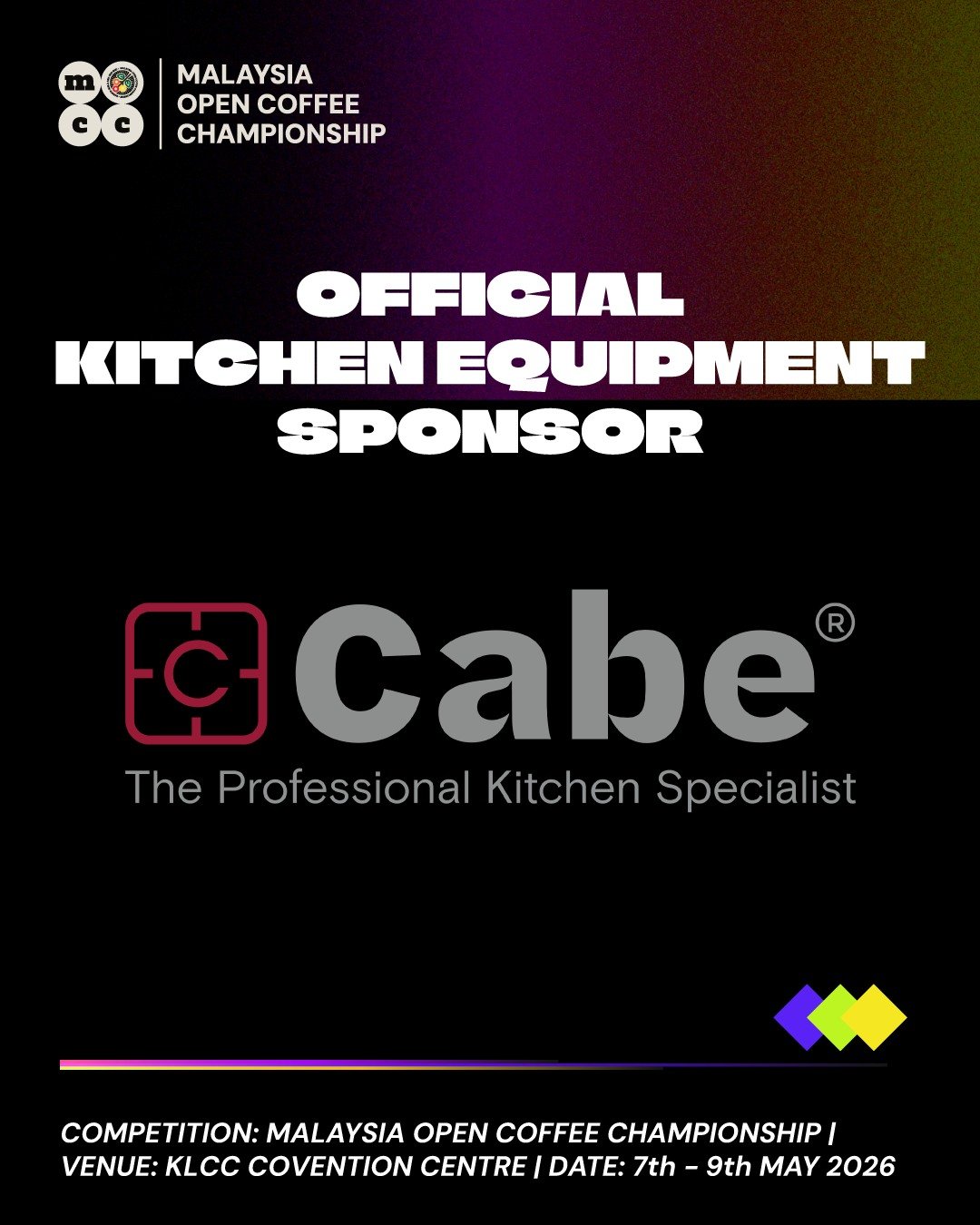 We&rsquo;re proud to once again welcome@cabe_malaysia  as the Official Kitchen Equipment Sponsor for the Malaysia Open Championship 2025! 🔥☕️

Returning this year with their continued support, CABE is renowned for its exceptional quality, efficiency