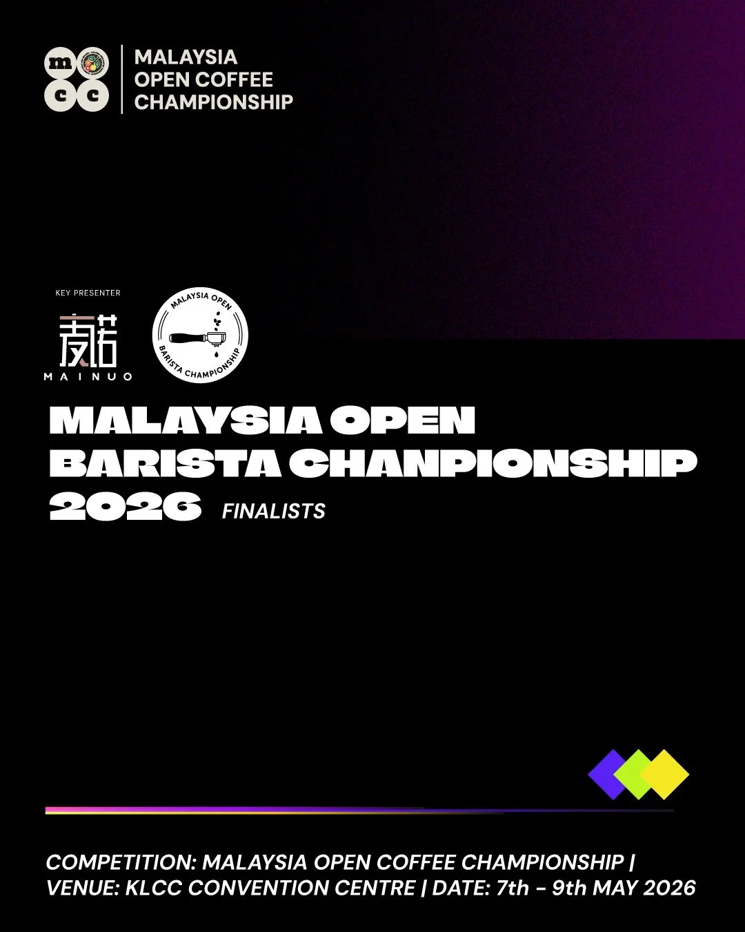 The stage is set for the Finals of the Malaysia Open Barista Championship 2026! ☕🏆
A heartfelt thank you to all competitors who joined this year&rsquo;s championship and shared your passion, dedication, and hard work with us. The performances, creat