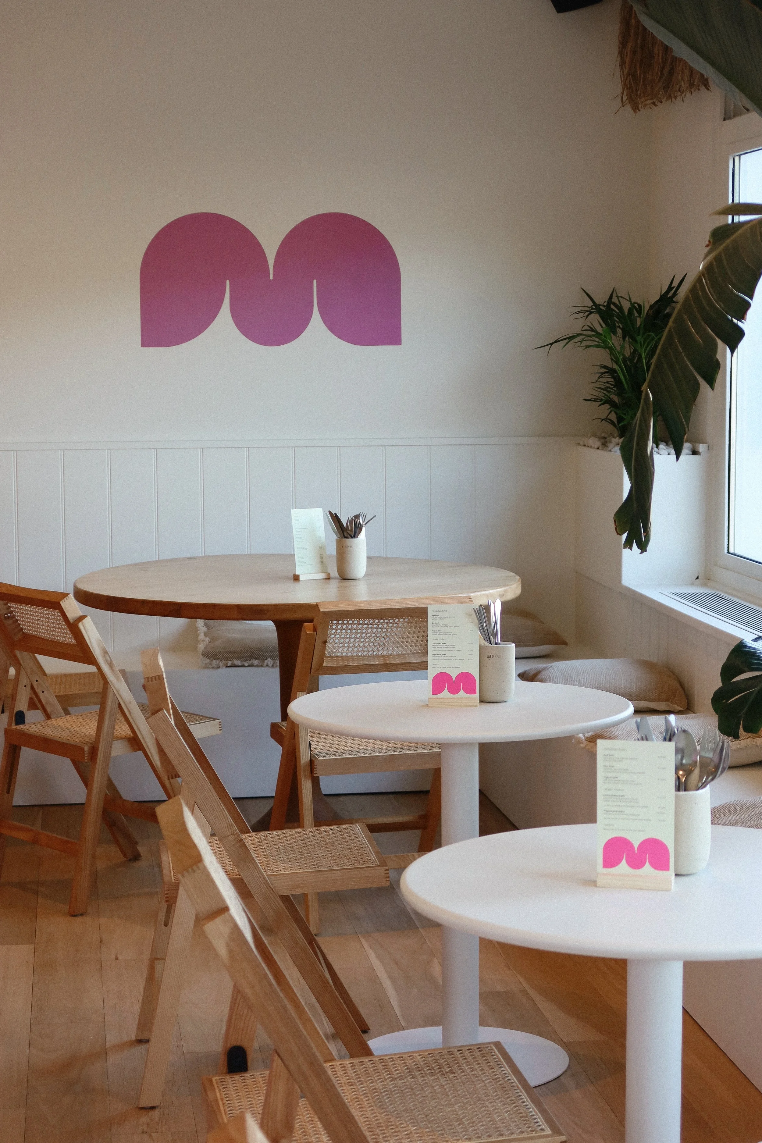 Stijlvolle, minimalistische aesthetic bij mihomi lunchbar en cowork