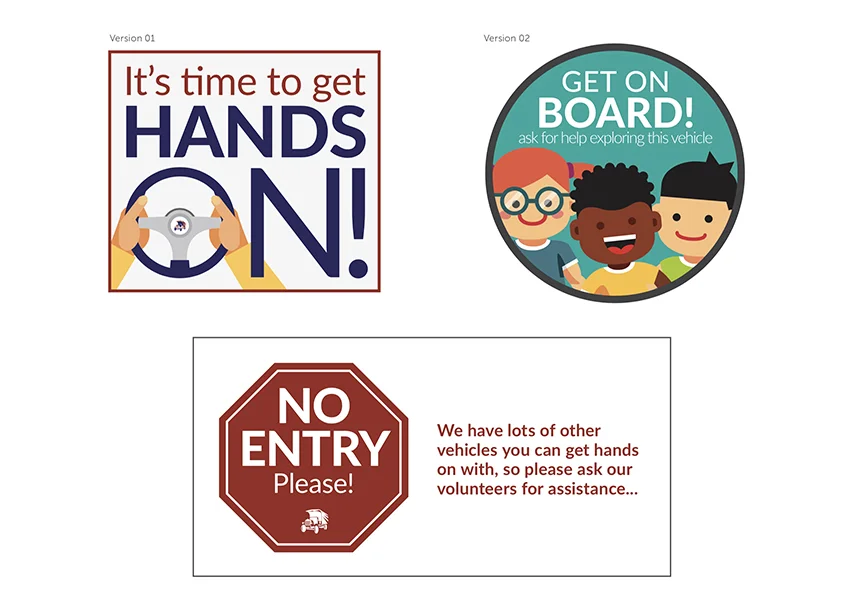 Interpretation graphics for the British Commercial Vehicle Museum