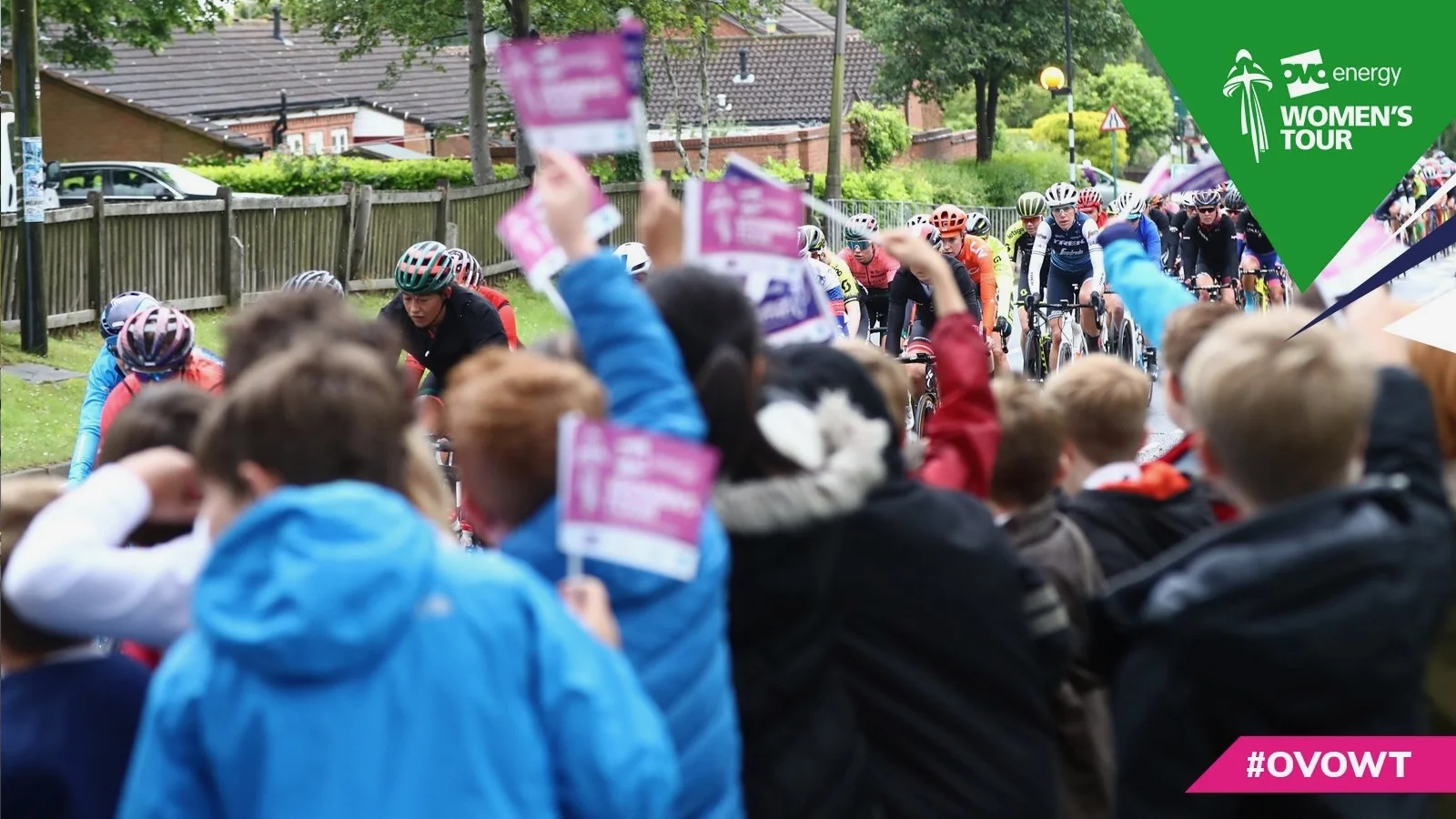 Our Warwickshire ToB 'fan flags'! © Tour of Britain