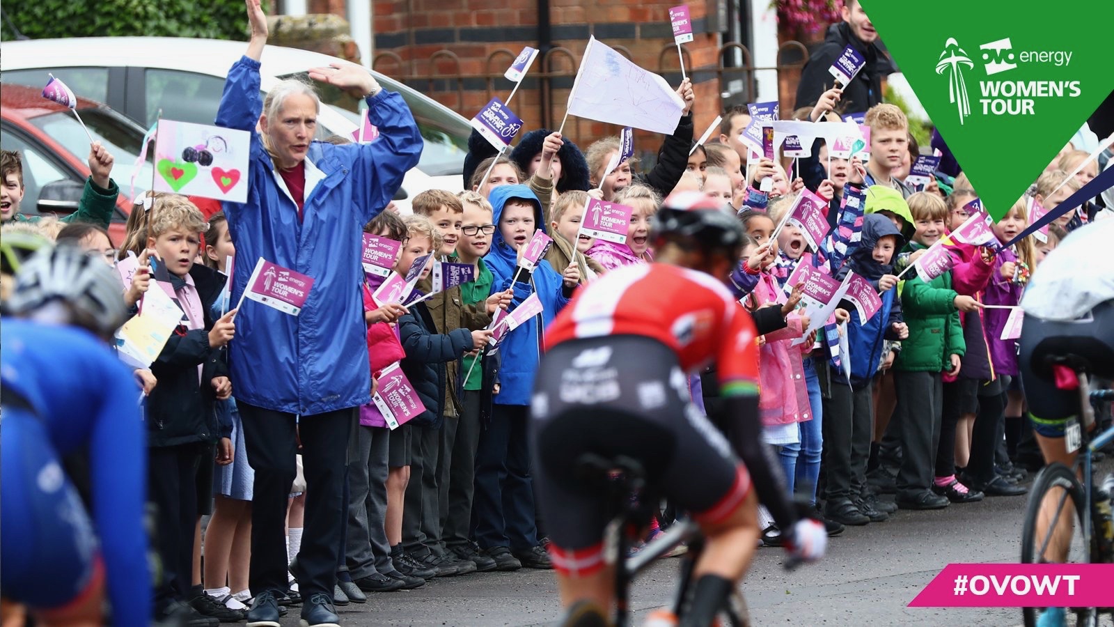 Our Warwickshire ToB 'fan flags'! © Tour of Britain
