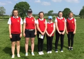 County girls' team versus Denbigh and Flint