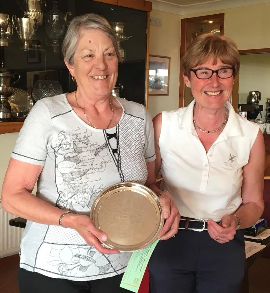 Barbara Reece - Borth and Ynyslas receives Meg Bowen Best Nett Salver