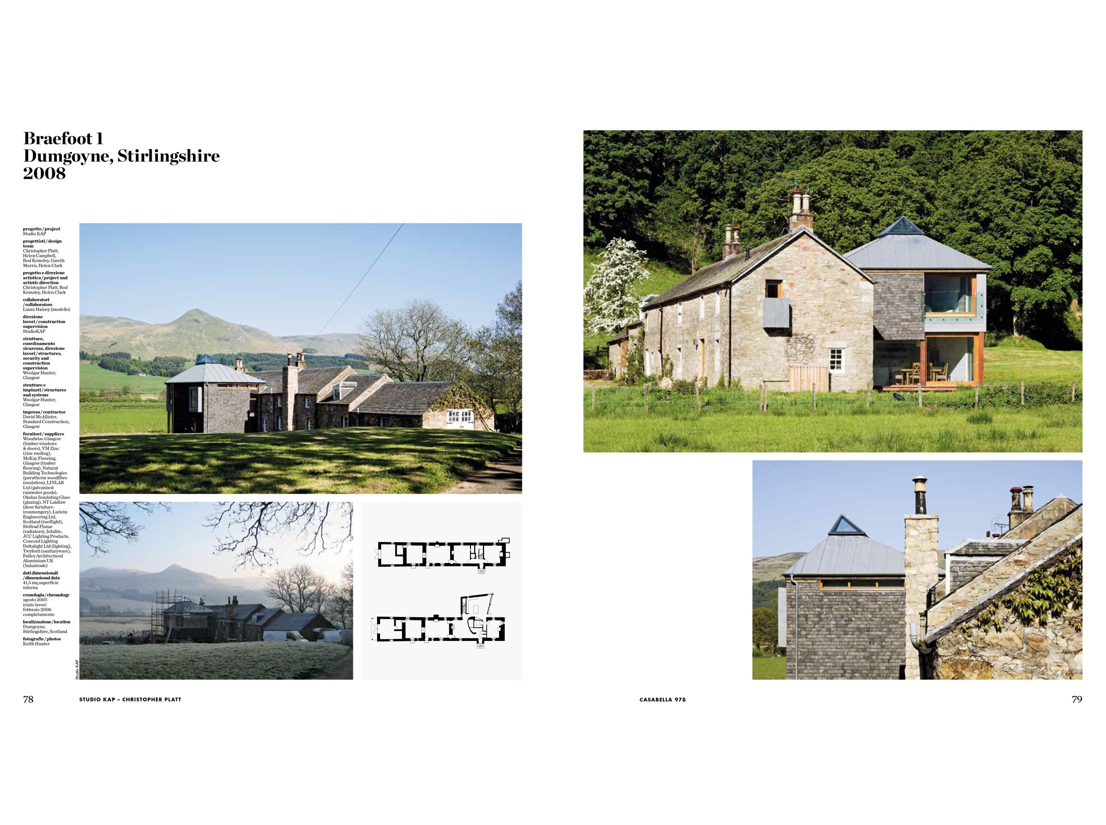 Page from an architectural magazine