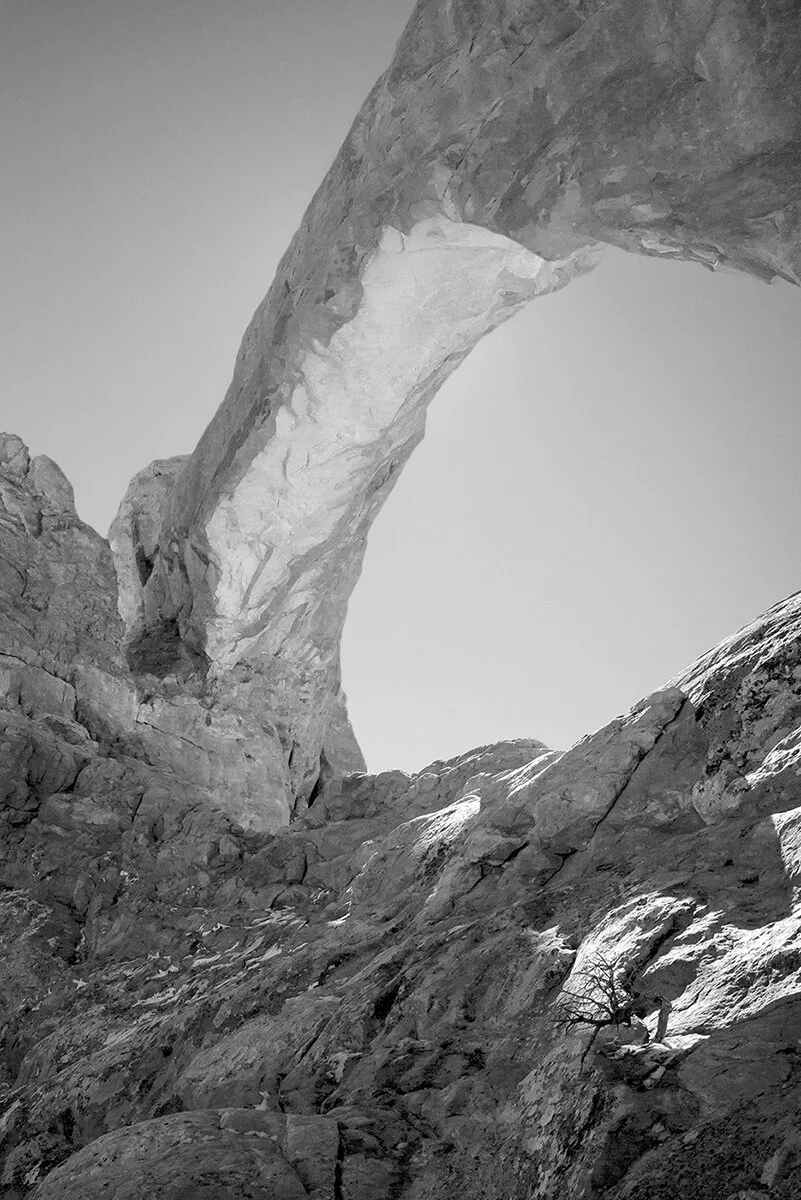   South Window Arch at mid-day, Arches National Park, Utah (October 2020)  