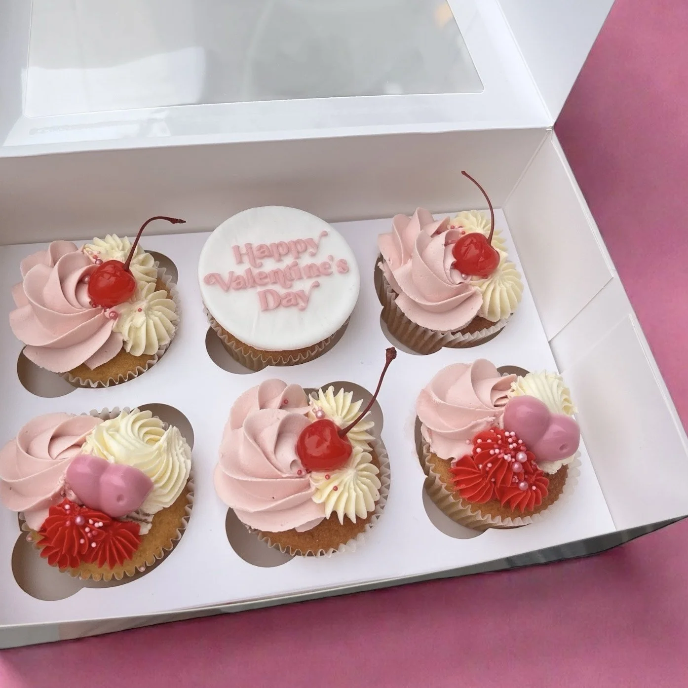 Valentine's 6 x Cupcake Box