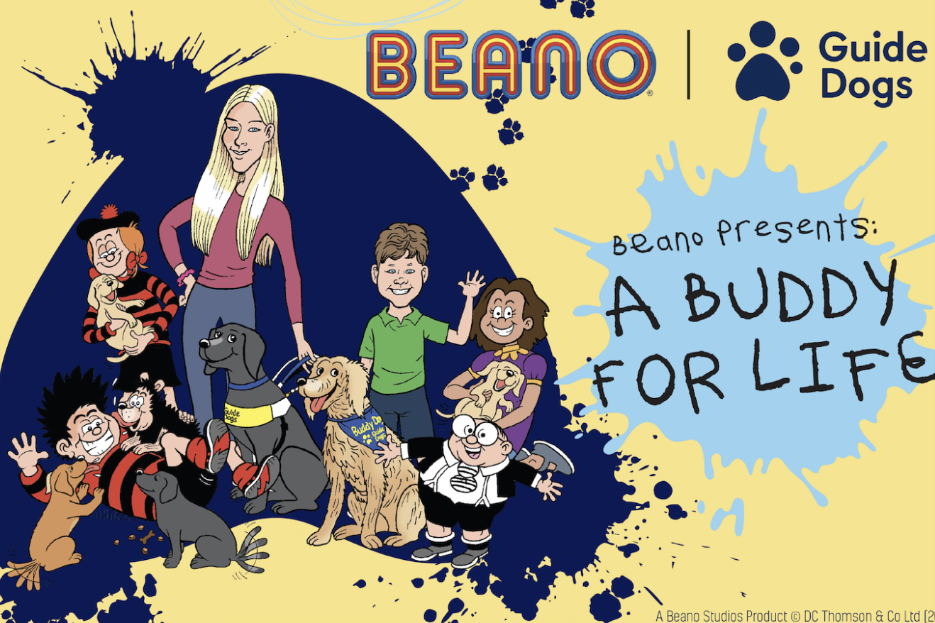 GUIDE DOGS PARTNER WITH THE ICONIC BEANO