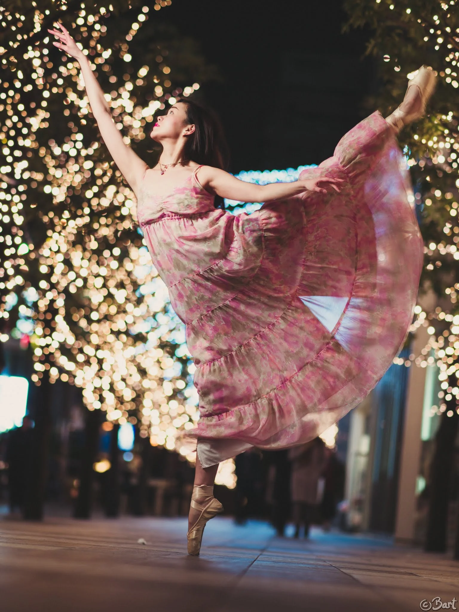 Danseuse à Tokyo de nuit