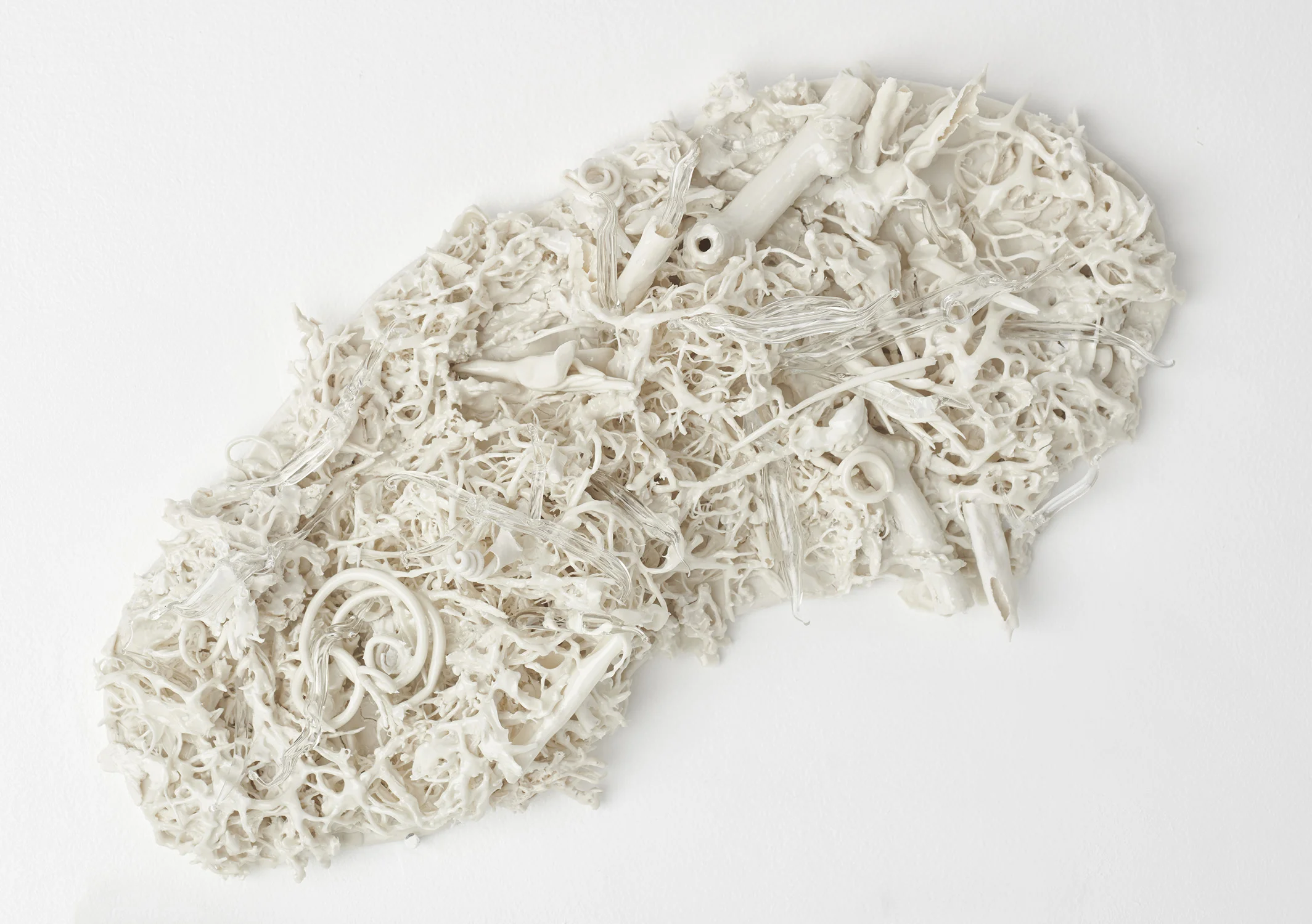 Lucille Lewin, White Lights II , 2017, Porcelain and glass