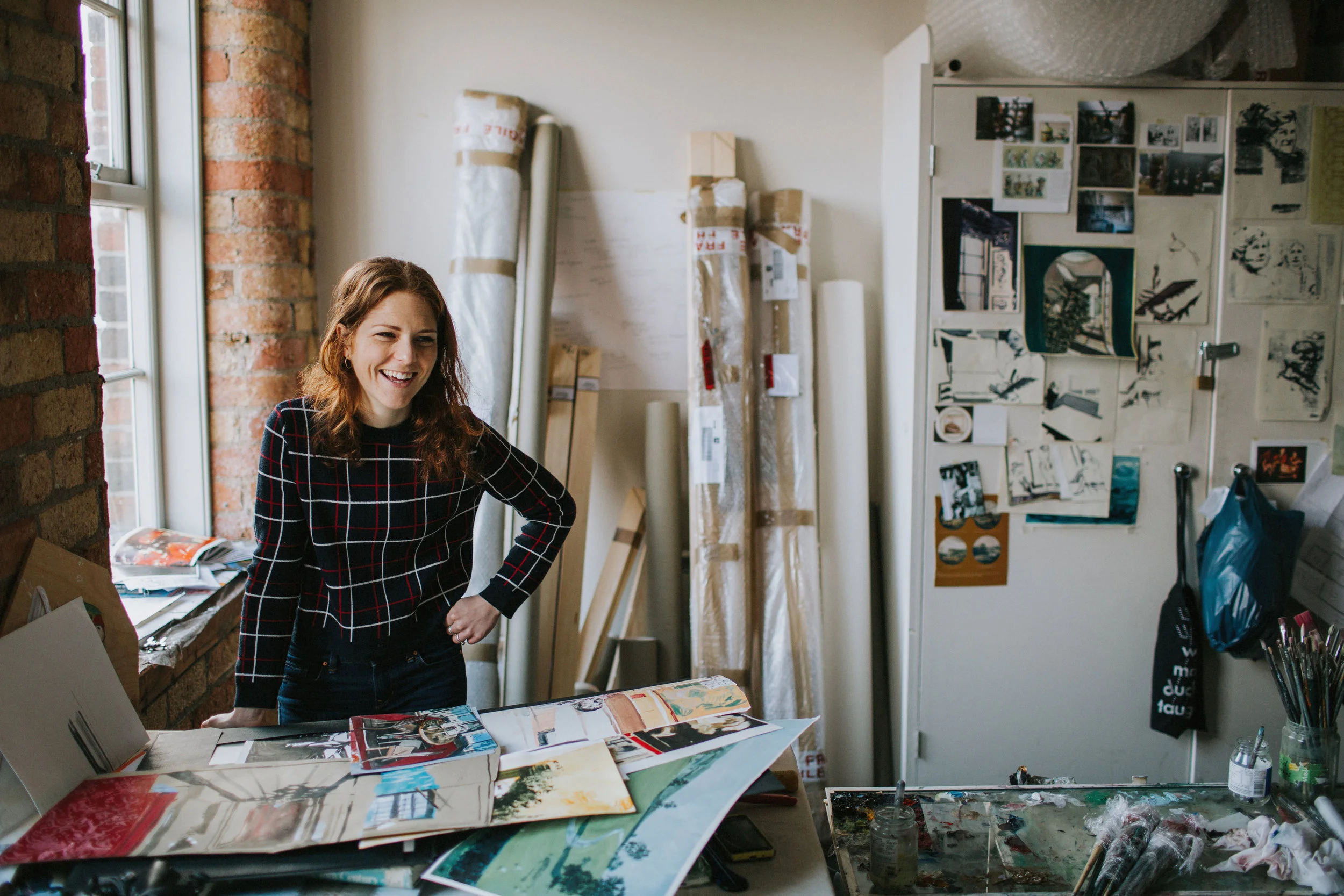 Eleanor Watson in her studio. (c) Bonbon Photography