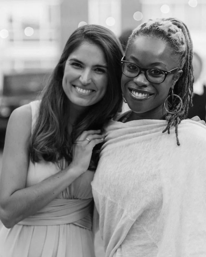 Marine Tanguy and artist Adelaide Damoah